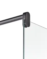 Shower Screen AHAUS 900 x 1900 mm Black_944290