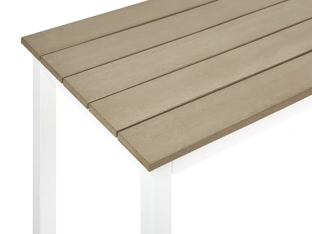 Garden Dining Table MESSINA 100 cm 52 cm White_932913