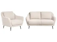 Living Room Set 3 Seater EIBY Boucle Beige_1004287