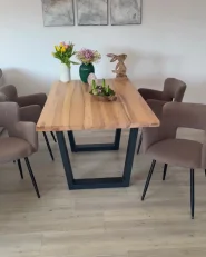 Ruokatuolisetti 2 kpl SANILAC Buklee Beige_997819