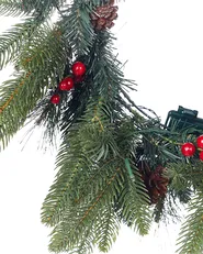 Christmas Wreath LED WHITEHORN 50 cm Dark Green_881148
