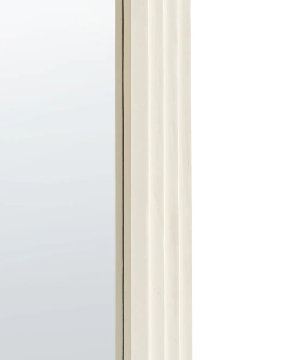 Wall Mirror DIJON 80 cm 170 cm Wood Off-White_995165