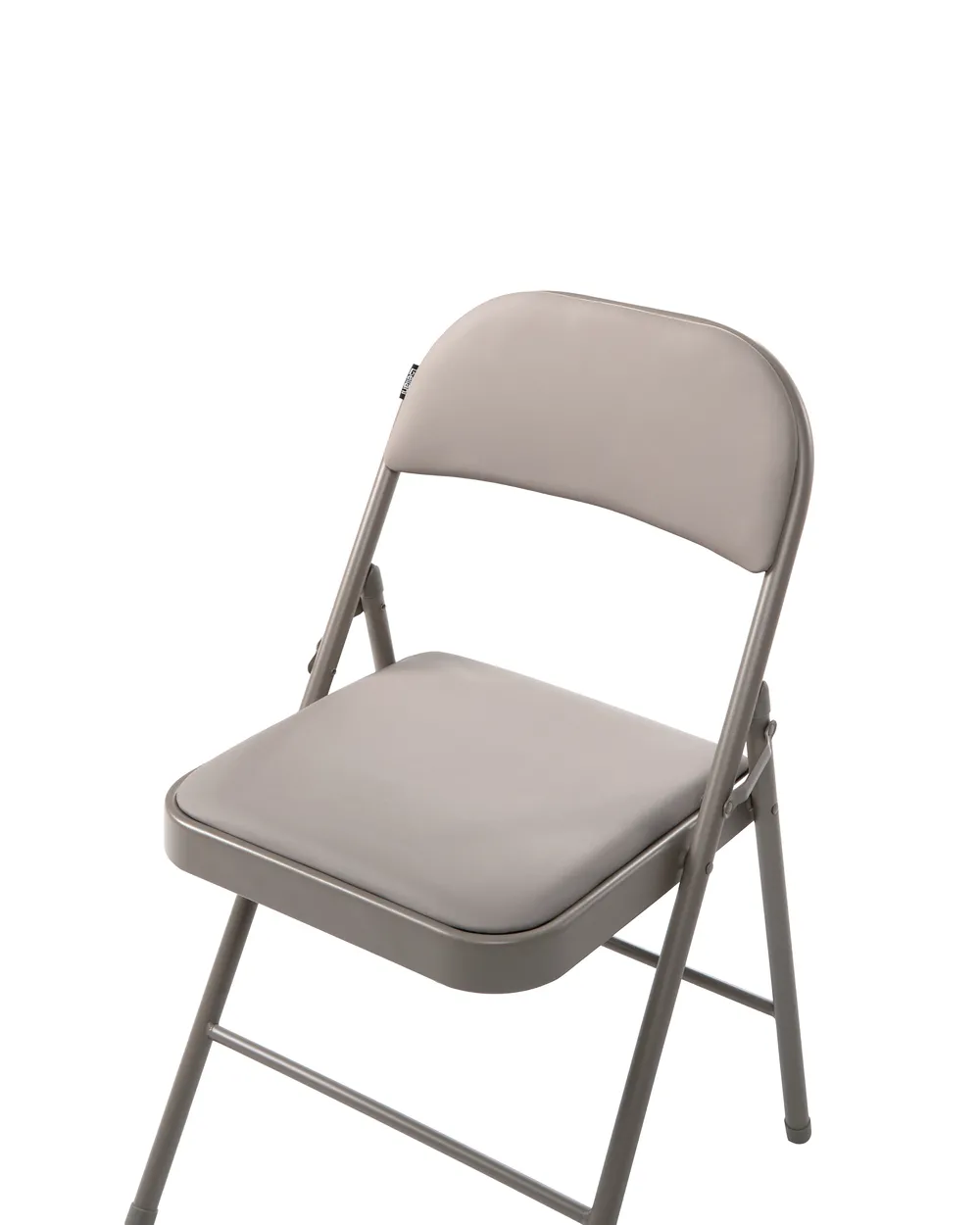 Set of 4 Folding Chairs SHASTA Metal Taupe_1039652