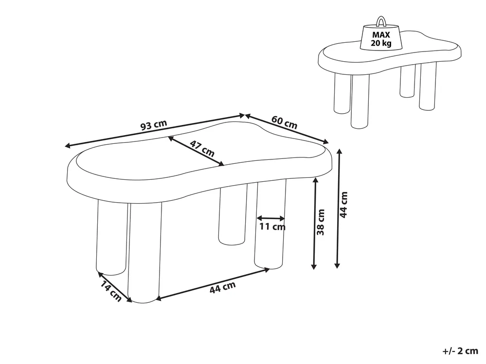 Coffee Table ONDLE Green_1008275