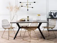 Matbord BENSON Grå betongeffekt 160 cm 90 cm_755584