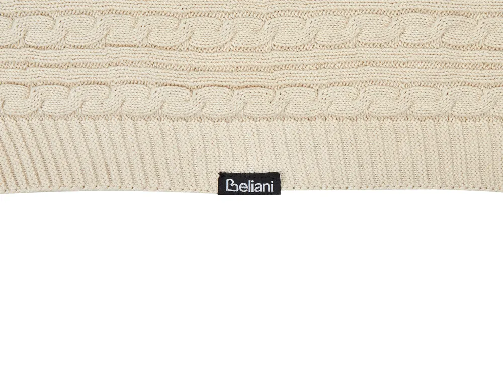 Blanket ANAMUR Cotton 110 x 180 cm Beige_820988