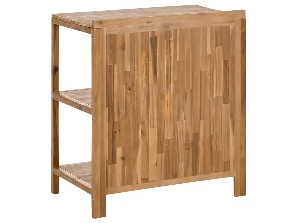 Outdoor Kitchen Island VENOSA Brown Acacia Wood_984223