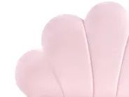 Barnsäng Snäckskal Sammet NEULISE 90 x 200 cm Rosa_984396