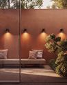 Set of 4 Outdoor Wall Lights AVIA Black