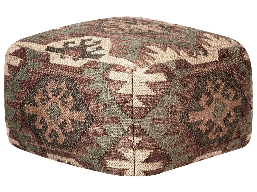 Puff ARVEN Jute Flerfarget