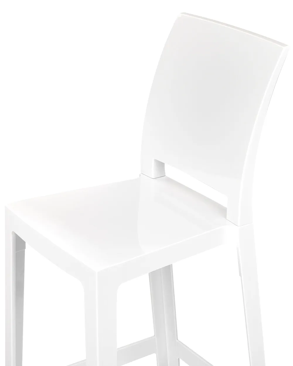 Set of 2 Bar Chairs WELLINGTON White_884225