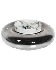 LED Ceiling Lamp NITH with Dimmer Glass Silver_1107077