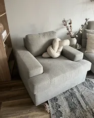 Armchair ALLA Fabric Light Grey_967263