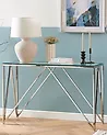 Console Table WESO Tempered Glass Silver