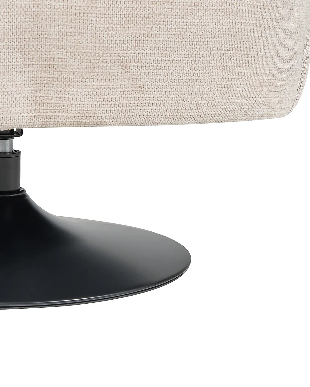 Swivel Armchair NORAGER Fabric Light Beige_1165194