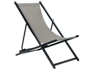 Folding Deck Chair LOCRI II Metal Grey_857221