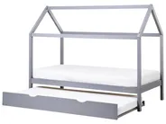 Utdragbar barnsäng Furu CRILLON 90 x 200 cm Grå_961926