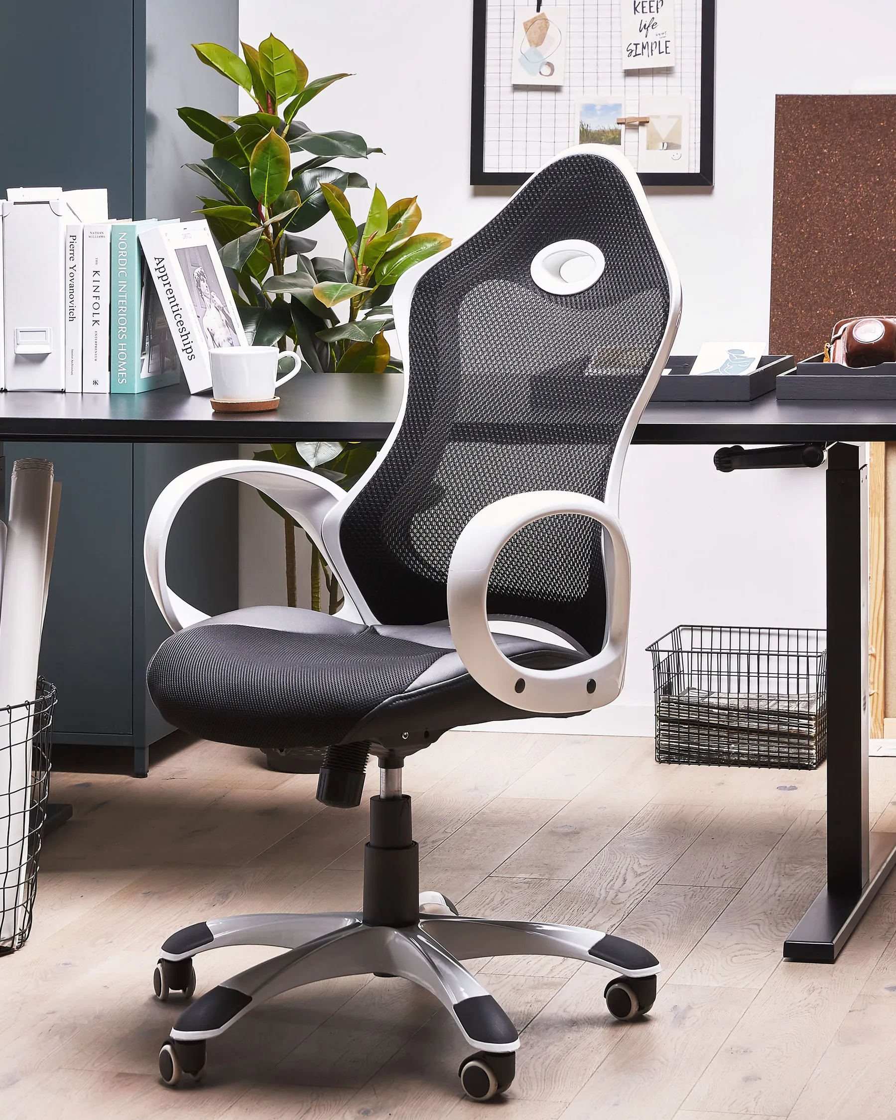 Office Chair iCHAIR Black/ White_23633