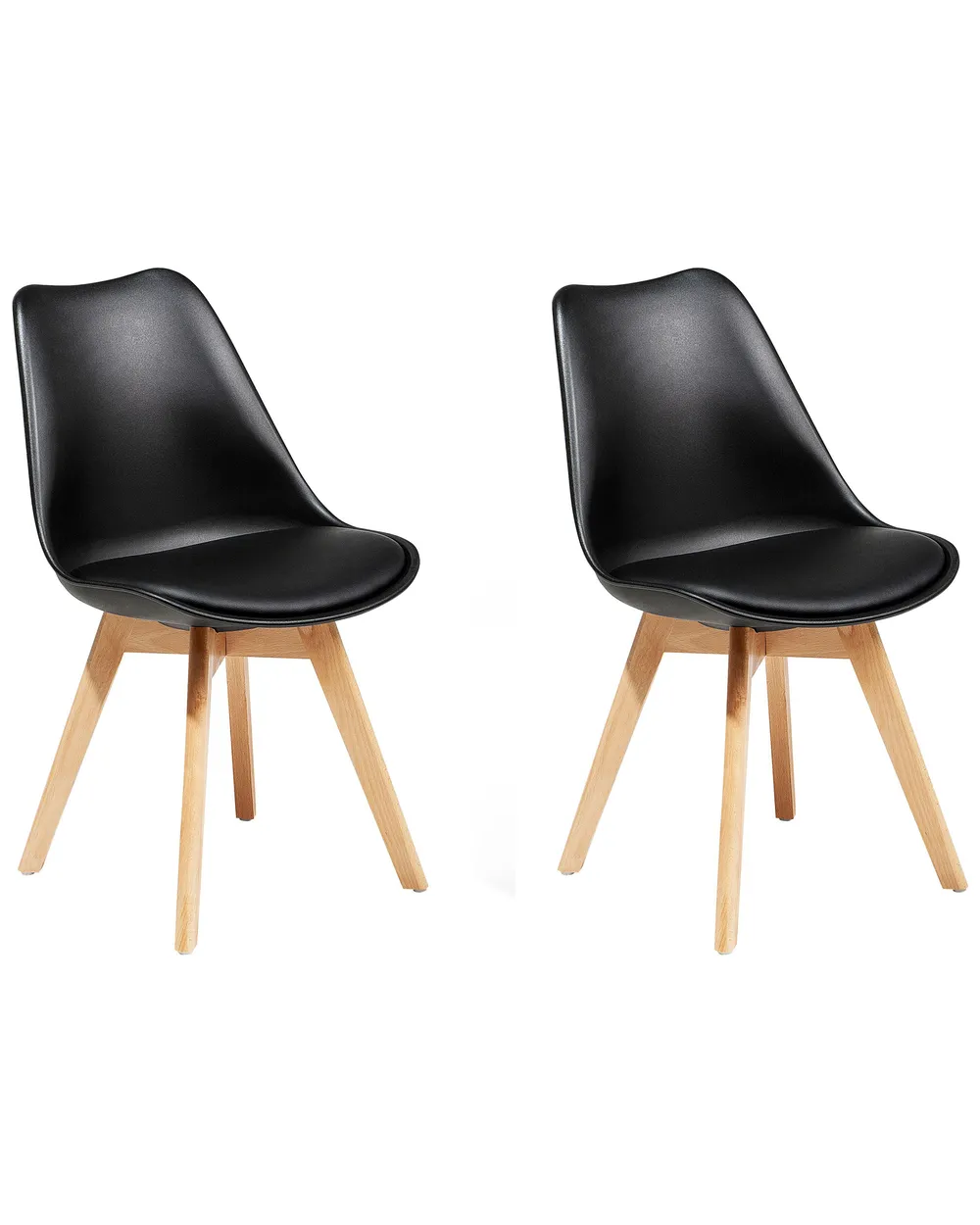 Set of 2 Dining Chairs DAKOTA II Black