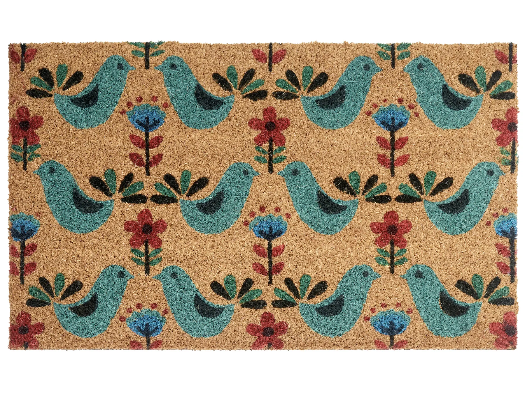Dørmatte TANANA Flerfarget 45 x 75 cm Fugl Kokosfiber_1049698