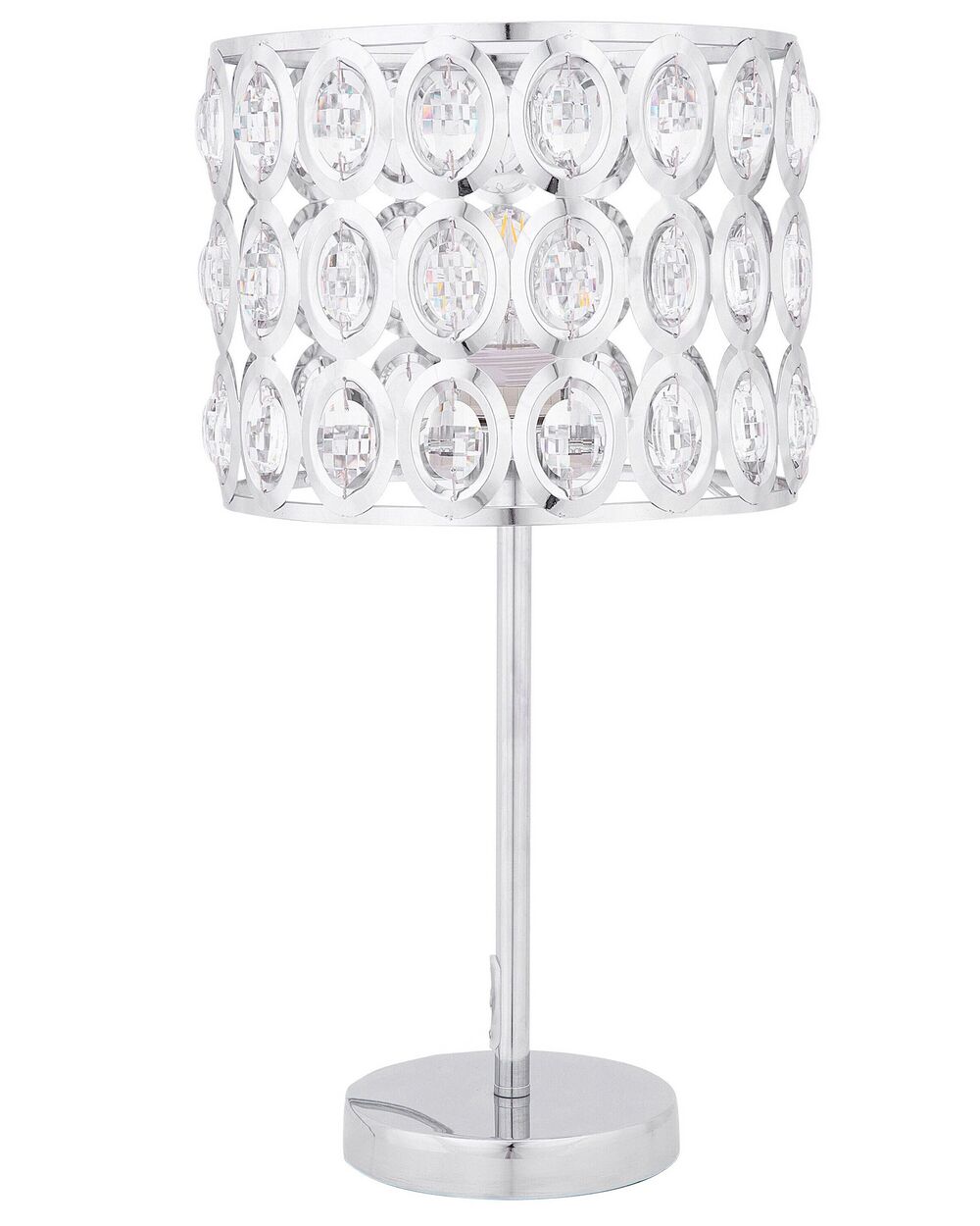 Bordlampe TENNA Krystall Sølv