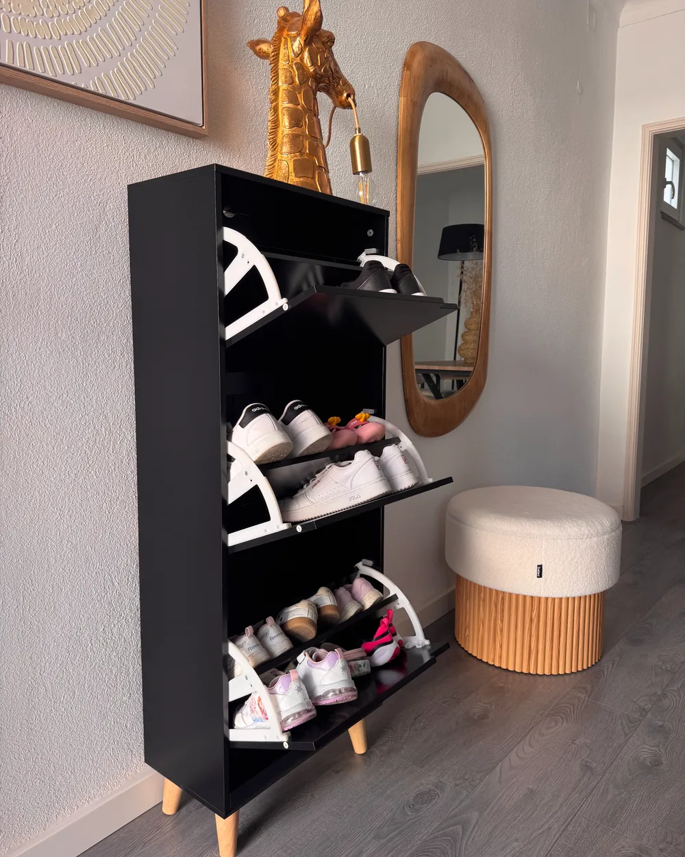 Shoe Storage Cabinet NEIKA Black_1022583