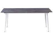 Garden Dining Table TOLENTINO 180 cm 90 cm Stone Effect Grey_1029876