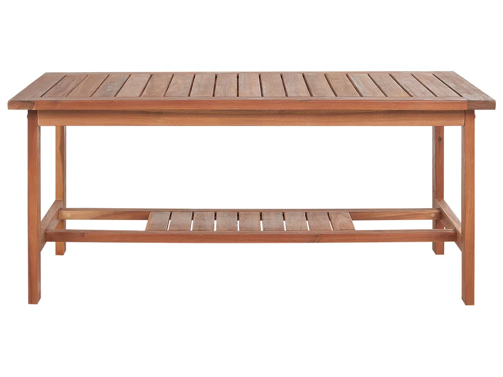 Garden Lounge Set with Table 4 Seater ALTIDONA Acacia Wood Off-White_922431