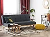 Sofa Bed 3 Seater FROYA Fabric Dark Grey