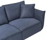 Sofa 3 Seater KUNES Fabric Dark Blue_1013236