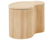 Set of 2 Coffee Tables SALANTI with Storage Rattan Natural_926356