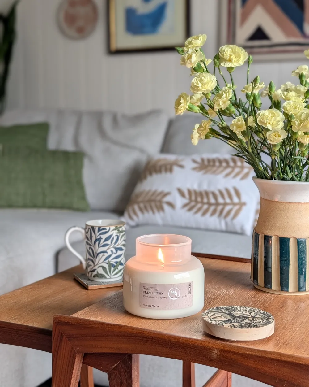 Scented Candle DELIGHT BLISS Soy Wax Fresh Notes_1064099