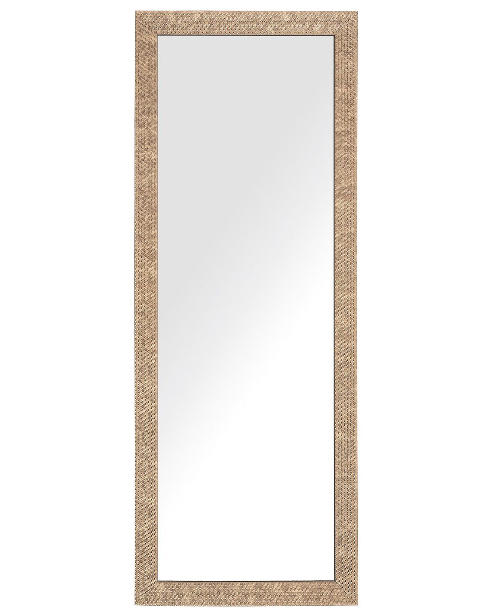 Väggspegel AJACCIO 50 cm 130 cm Mässing