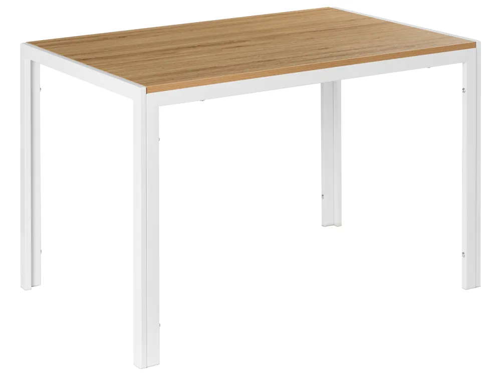 Dining Table MANN Brown/ White 120 cm 80 cm