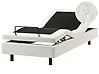Adjustable Bed without Headboard Boucle DUKE 90 x 200 cm (EU Single) Off-White