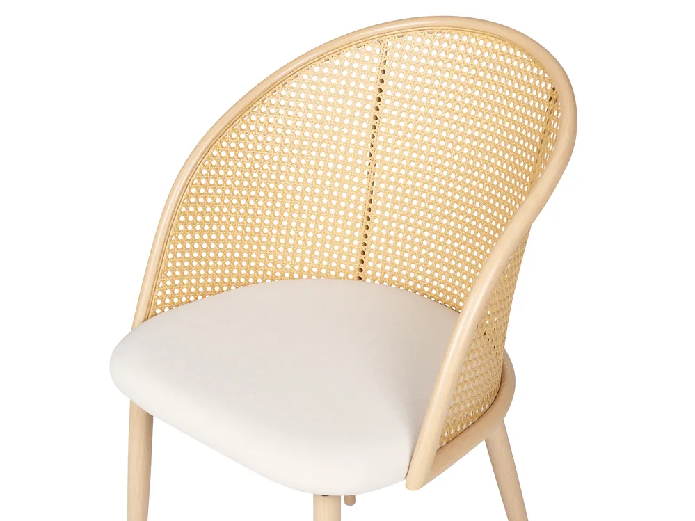 Ruokatuolisetti 2 kpl CORNELL Metalli Vaaleanbeige_888139