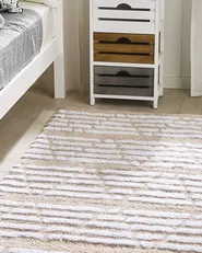 Rug AHIRLI Beige 120 x 180 cm Cotton_1080837