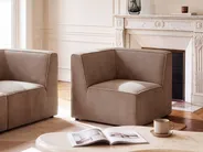 Corner Seat LEMVIG Corduroy Dark Beige Right Hand_1053253