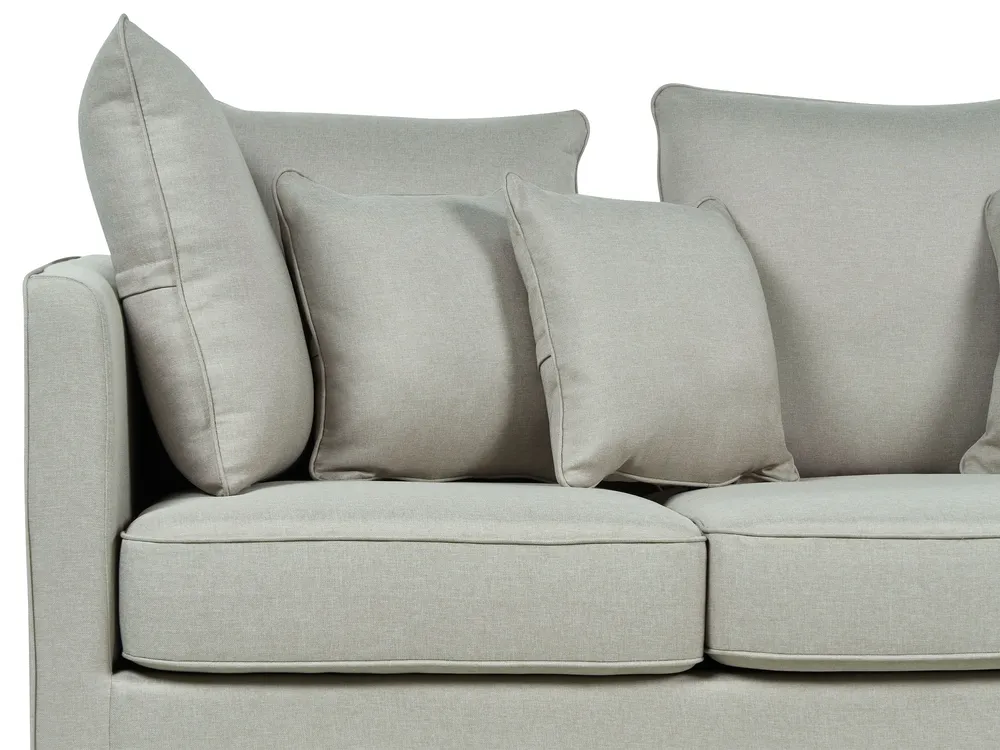 Sofa 3 Seater FENSTAD Fabric Light Grey_897656