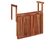 Balcony Table UDINE 70 cm 69 cm Acacia Wood Brown_810097