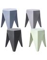 Set of 4 Garden Stools KARAVOS Multicolour