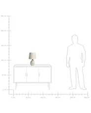 Table Lamp AGUAN Ceramic Light Beige_1032826