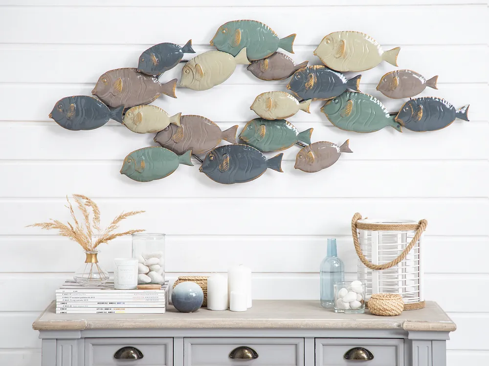 Wall Decor Fish FERMIUM Metal 47 cm Multicolour