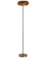 LED Floor Lamp NITH with Dimmer Glass Brown_1102746