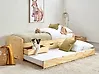 Trundle Bed Pine Wood PETIVILLE 90 x 200 cm (EU Single) Light Brown