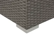 Trädgårdssoffgrupp med bord 8-sits MAESTRO Modulär Konstrotting Taupe_765243