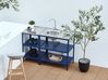 Outdoor Kitchen Island with Sink VILAMA Blue