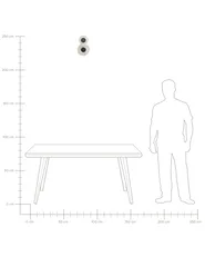 Set med 2 vägglampor YTHAN LED Marmor Vit_1103772