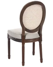 Tuolisetti 2 kpl NIVLOC Puu Tummanruskea/beige_1095729
