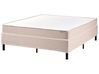 Divan Bed without Headboard Fabric COUNTESS 140 x 200 cm (EU Double) Beige